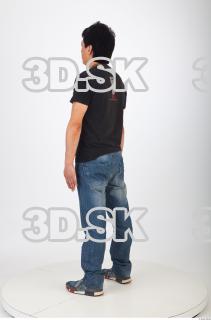 Whole body reference black tshirt blue jeans of Orville 0004